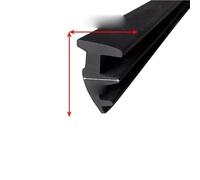 Tira de sellado de goma fija para puerta y ventana de aleación de aluminio en forma de T 90, burlete de sellado de goma, tapón de viento, perfil de goma-013 14x10mm