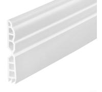 Tira de sellado de puerta TPE extragruesa de 1 m, burlete para prueba de sonido del viento, burlete de bajo consumo para huecos en puertas corredizas de vidrio de madera, color blanco (blanco)
