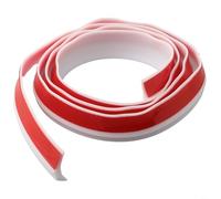 Tira de silicona flexible para encimera de cocina y ducha sin curvas, retenedor de agua flexible para piso con respaldo automático, perfil de sello de umbral ajustable (blanco, 150 cm)