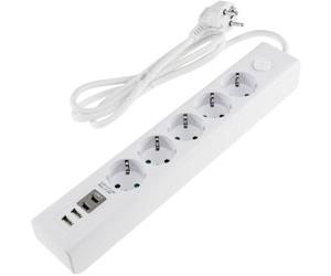 Tira de socket con toma de corriente para USB 4250416341037