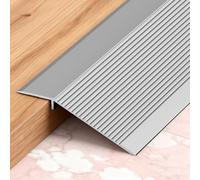 Tira de transición de suelo de aluminio, 100 mm x 90 cm, perfil de transición autoadhesivo con compensación de altura 8-40 mm, barra de transición para pisos, laminados de baldosas para laminado