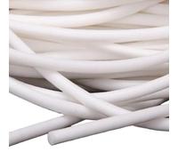 tira del sello de la espuma del silicón, Burlete de junta tórica goma silicona blanca, burlete 1mm-5mm diámetro, 20 metros(4mm)