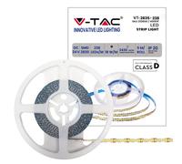 V-TAC Tira LED bobina SMD 2835 5 m 18 W/m Blanco natural 4000 K Interior Adhesiva 24 V