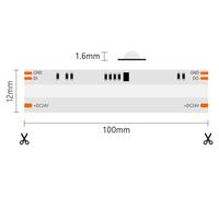 Tira LED COB IP20 5 m Dynamic RGBIC 14 W/MT 24 V