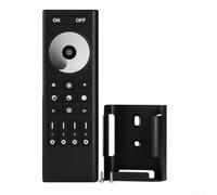 Tira LED de control remoto inalámbrico con regulador de intensidad de 30 m para tiras de luz RGBCCT, decoración del hogar, eventos, configuración de iluminación de estado de ánimo, color blanco (negro