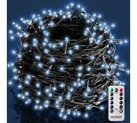 Tira LED Navidad 400 luces blanco frío 40m mando distancia