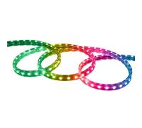 Tira LED RGB 220V SMD 60 LED/m 10W/m Ancho 16mm Corte 100cm IP65 con Mando IR a Medida Rgb 10