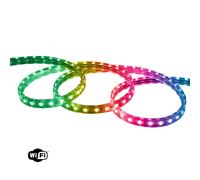 Tira LED RGB 220V SMD 60 LED/m 10W/m Ancho 16mm Corte 100cm IP65 Control WiFi Rgb 50
