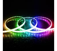 Tira LED RGB 220V SMD 60 LED/m 15W/m SILICONE FLEX Ancho 12mm Corte 100cm IP67