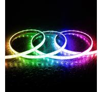 Tira LED RGB 220V SMD 60 LED/m 15W/m SILICONE FLEX Ancho 12mm Corte 100cm IP67