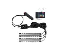 Tira LED RGB de bajo Voltaje 4 * 0.225m para iluminación Decorativa y Ambiental en vehículos.