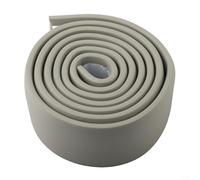 Tira protectora de mármol para cobertura de juntas de pared, protector de perímetro, moldura de encimera de cocina y detalles de tuberías de gas (gris)
