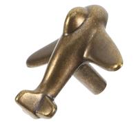 Tirador de Armario Forma de Avión, Aleación Zinc Dorado | Diseño Clásico y Elegante, una Sola Perforación, para Puertas de Armario y Dormitorios Temáticos
