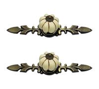 Tirador de calabazas Rusty Rod con cabaña europea, Bee white | Estilos de casas de campo, herrajes para gabinetes europeos retro, instalación rápida, calabazas de varilla