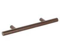 Tirador para muebles, acero inoxidable, distancia entre agujeros de 96 mm, acabado en óxido, juego de 25 unidades