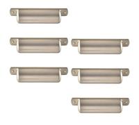 Tiradores de cajones estilo con, Brushed | Cuerpo de aleación de zinc, estructura de montaje de orificios, asidero definido para armarios, puertas y