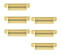 Tiradores de cajones estilo con, Lemon gold | Cuerpo de aleación de zinc, estructura de montaje de orificios, asidero definido para armarios, puertas y