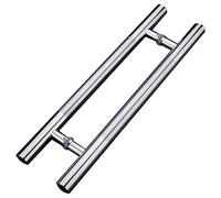 Tiradores de puerta corrediza de acero inoxidable, resistentes, 1500 mm, herrajes para puerta de granero, 1 par de baños gruesos y diseño elegante
