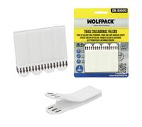 Tiras colgadoras adhesicas con velcro 16 x 55 mm. blister 4 unidades