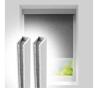 Tiras de bloqueo de huecos de luz con perfil en U, Bloqueadores de espacios luz, canal en U aleación aluminio, multicolor, varios tamaños, paquete 2(Gray 2pcs,26in/66cm)