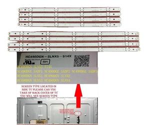 Tiras de retroiluminación LED, fabricadas en aluminio, de 993 mm de longitud, compatibles con el modelo 49UH603V, con una configuración de 9 LEDs y compatibles con el panel HC490DGN-SLNX5-514X