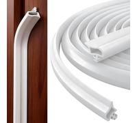 Tiras de sellado para puertas y ventanas, color blanco, 20 metros, para juntas de 2,5 a 3,5 mm, con aislamiento acústico
