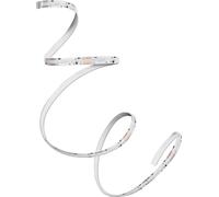 Tiras decorativas COB inteligentes con conexión Wi-Fi de OSRAM, con tecnología MAGIC RGB y un efecto de luz homogéneo, con control remoto, 22W, regulables, IP20, color blanco, silicona, la fuente de l