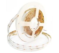 Tiras LED Alcapower Serie SOB, IP65, 5 metros, 4000K, 24V, 15W/metro, 2100 lúmenes/metro, alta eficiencia, índice de reproducción cromática (CRI) de 90. Tira LED profesional para iluminación interior 