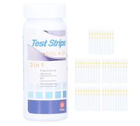 Tiras reactivas para piscina de 50 unidades, tiras reactivas de agua 3 en 1 para piscina y spa, papel de prueba de alcalinidad para piscina, acuario, kit de prueba de agua para el