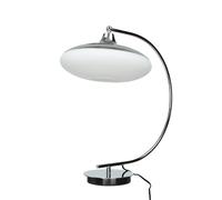 Tischleuchte Bauhaus Curvado 45CM Redondo Cromo Vidrio Mesa de Noche Salón