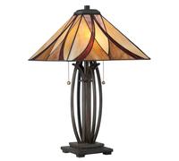 Tischleuchte Tiffany Estilo Interruptor Tirador 63,5cm Alto Chupitos Mesa Salón