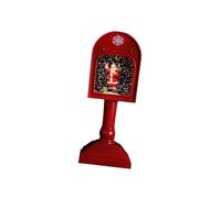 TISHITA Globo de Nieve Navideño Caja de Música Retro Lámpara Decorativa Figura Festiva con Agua Remolinante Y Luz Adecuado para Escritorio Y Regalos para Niño, Papá Noel