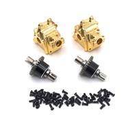 TISHITA Vehículo Industrial Kit Transmisión con Diferencial Carcasa de Metal Ejes con Piñón y Tornillos para 1 141 12 Adecuado para Mantenimiento Reparación, Dorado