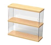 TISHITA Vitrina Acrílica Transparente Caja Expositora Organizador Soporte Antipolvo para Figuras de Acción Miniaturas Y Juguetes Exhibición Clara Y Duradera a, 2 Capas 30cm