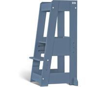 tiSsi Torre de aprendizaje Felix Montessori de madera de haya azul paloma