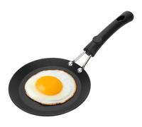 Tissting 13cm/5.1in Diámetro Mini Sartén de Hierro Fundido de Fondo Plano Sartén Antiadherente Mini Sartén para Huevos,Tortillas,para Estufa Universal de Gas,Estufa Eléctrica