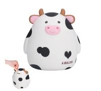 Tissting Hucha con Forma de Vaca de Vinilo Pintada a Mano