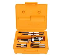 Tissting Juego de cabezal de boring de 2 pulgadas, fresa CNC de vástago R8 1/2 pulgadas, tornillo micrométrico con precisión de 0.0001 pulgadas, soporte doble para mayor rango, kit