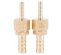 Tissting Reductor de Latón para Manguera, Conector de Enchufe Reductor de 4-8mm 2 Piezas para Mantenimiento de Tuberías