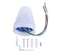 Tissting Sensor Fotoeléctrico 10A Interruptor Automático Crepuscular - Control de luz con detección ambiental para lámparas exteriores, compatible con LED, incandescente y halógena (AC220V)