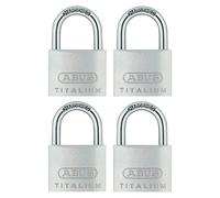 ABUS Candado Titalium 64TI/40 - Juego de 4, cierre igualado, 40 mm, nivel de seguridad ABUS 5