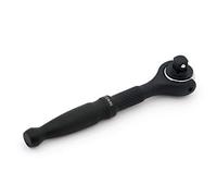 Titan 11313 Micro trinquete de cabeza giratoria de 90 dientes de 1/4 pulgadas x 4 pulgadas, negro, fábrica