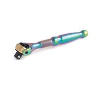 Titan 11326 1/4-Inch Drive 90-Tooth Swivel Head Micro Ratchet - Titanium