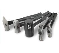Titan 63125 - Juego de 5 martillos, martillo de bola de 453,59 g y 0,91 kg onzas, mazo de goma de 32 0,91 kg, Mazo de 1,36 kg y martillo de cabeza plana cruzada de 1,36 kg