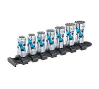 Titan 66840 - Juego de llaves de vaso universales métricas de 1/4 pulgadas (7 piezas)