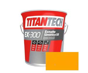 TITAN Esmalte Sintético Industrial EX300 Amarillo Mopu 4L