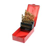 Titan hss broca espiral metal broca 19 piezas 1,0 de 10,0 mm