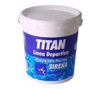 Titan Pintura al agua para piscinas azul mate 4 l