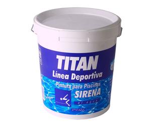 Titan Pintura al agua para piscinas azul mate 4 l