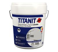 Titan Pintura plástica acrílica estirenada Blanco mate 15 l